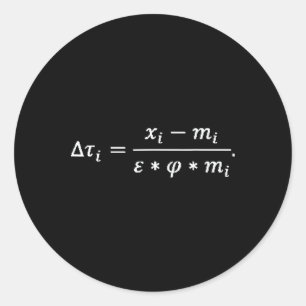 Trump Glol Reciprocal Formula Tariffs Political Hu Classic Round Sticker