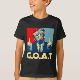Trump Goat 45th President Middle Finger Election R T-Shirt
