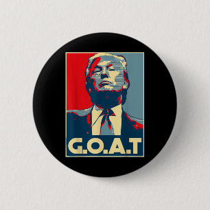 Trump Goat Middle Finger Election 2024 Republican  6 Cm Round Badge
