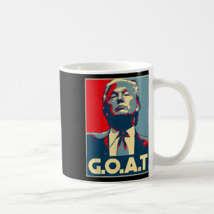 Trump Goat Middle Finger Election 2024 Republican  Coffee Mug