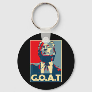 Trump Goat Middle Finger Election 2024 Republican Key Ring