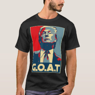 Trump Goat Middle Finger Election 2024 Republican  T-Shirt