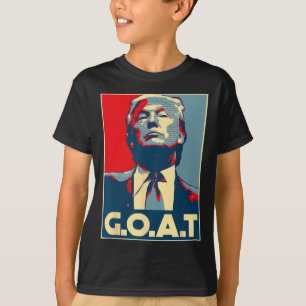 Trump Goat Middle Finger Election 2024 Republican T-Shirt