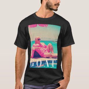Trump Goat Summer 2024 Retro Funny Pink Donald Tru T-Shirt