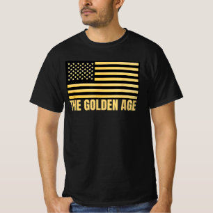 Trump Golden Age American USA Flag Election Winner T-Shirt