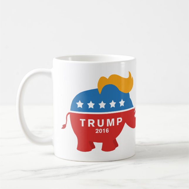 Trump GOP Elephant II Coffee Mug (Left)