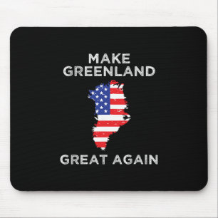 Trump Greenland Make Greenland Great Again Map  Mouse Pad