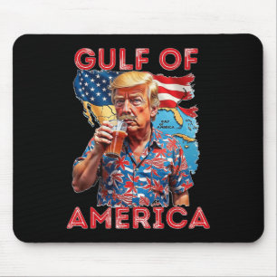 Trump Greeting From The Gulf Beach Of America Patr Mouse Pad