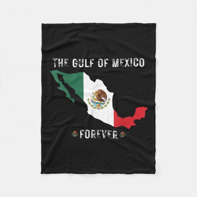 Trump Gulf Of Mexico Forever President Trump Gulf Fleece Blanket (Front)