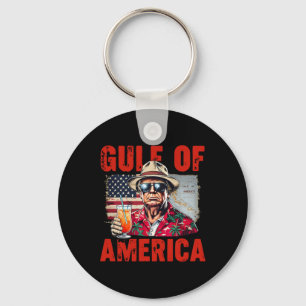 Trump Gulf Of Usa America Funny Gulf Of Mexico Usa Key Ring
