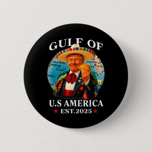 Trump Gulf Of Usa America Since 2025 Mexico Trump  6 Cm Round Badge