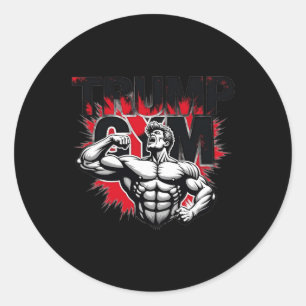 Trump Gym  Classic Round Sticker