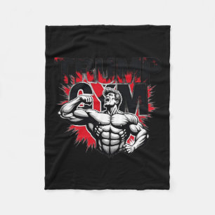 Trump Gym  Fleece Blanket