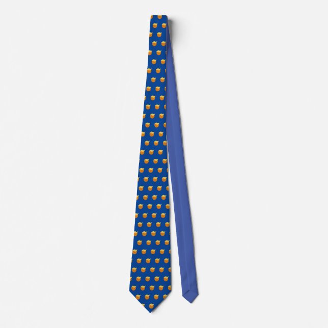 Trump Hair Emoji  Tie (Front)