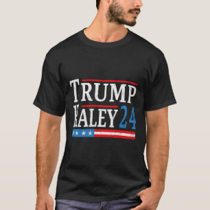Trump Haley 2024 President Election Republican Tic T-Shirt