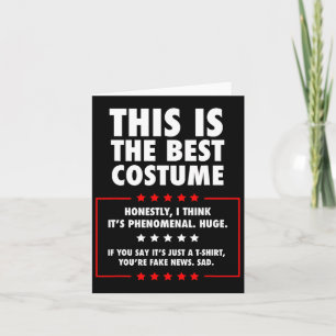 Trump Halloween Costume Card
