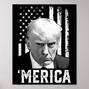 Trump Happy 4th Of July Trump American Flag Gifts Poster