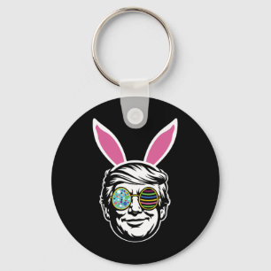 Trump Happy Easter Bunny Egg Hunt Spring Funny Hop Key Ring
