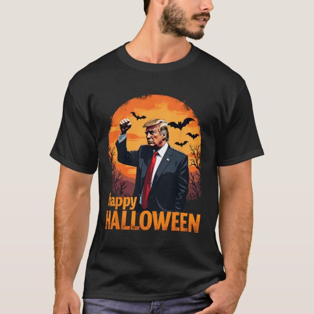 Trump Happy Halloween Trump Vance Usa Trump Hallow T-Shirt (Front)