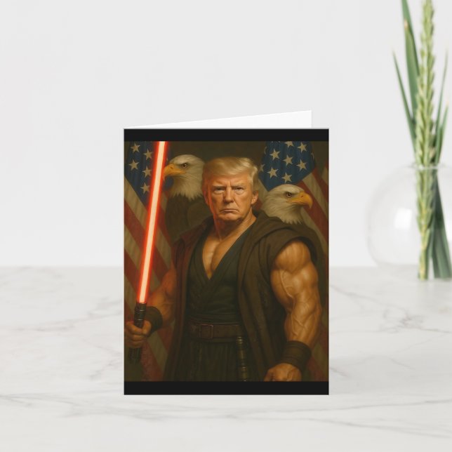 Trump Happy May 4th To All Americans  Card (Front)