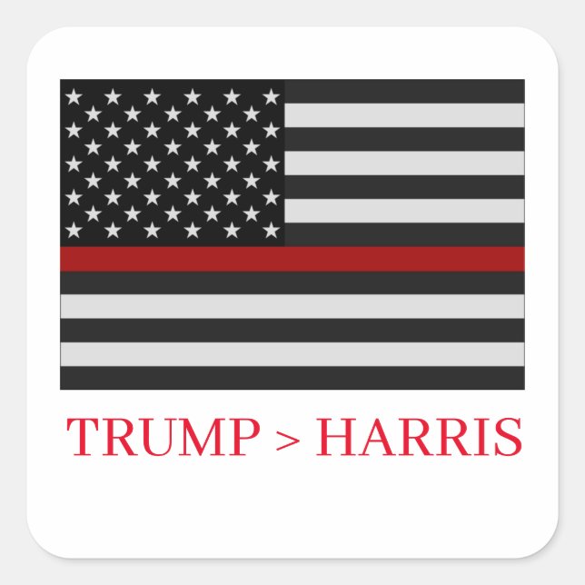 TRUMP > HARRIS SQUARE STICKER (Front)