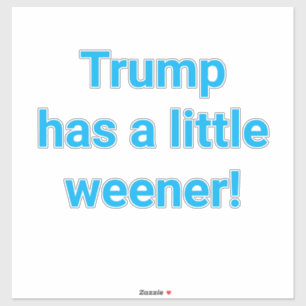 Trump has a little weener Hankamer Artjunkhaus fun