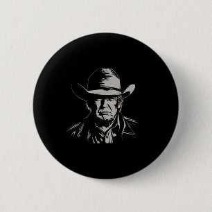 Trump Head Cowboy Usa 2024 Vote Election Us Maga 1 6 Cm Round Badge
