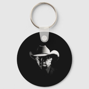 Trump Head Cowboy Usa 2024 Vote Election Us Maga Key Ring