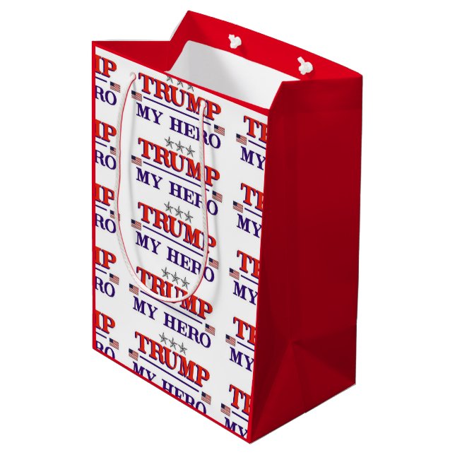 TRUMP Hero Medium Gift Bag (Back Angled)
