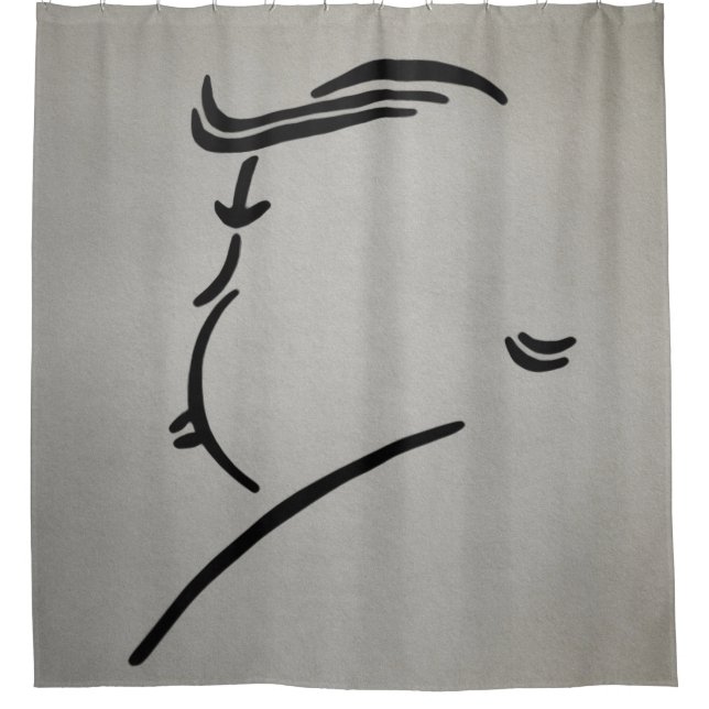 Trump Hitchcock Art Shower Curtain (Front)