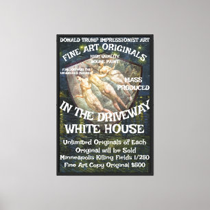 Trump Hospitalised Fecal Leakage Floors Carpets WH Canvas Print