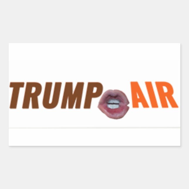 Trump Hot Air Au Naturel White Rectangular Sticker (Front)