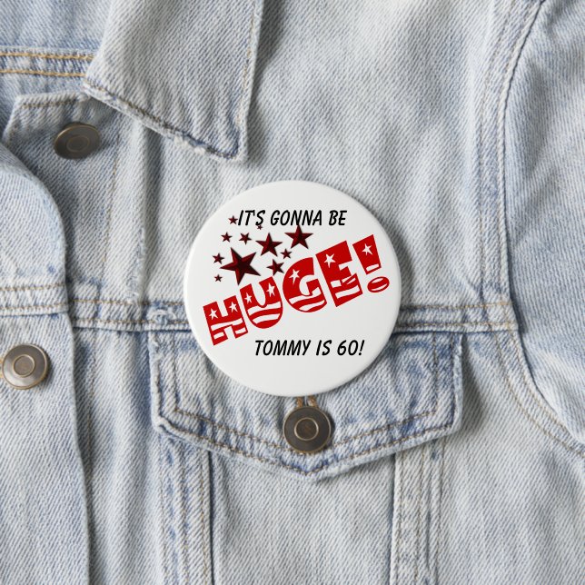 Trump HUGE Party Celebration Party Favour Button (In Situ)