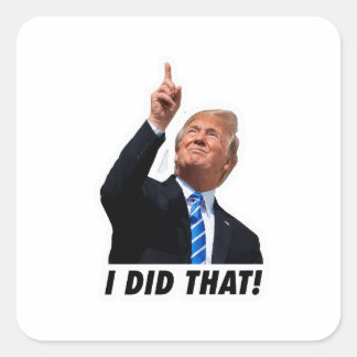 Trump I Did That - Anti Trump Square Sticker