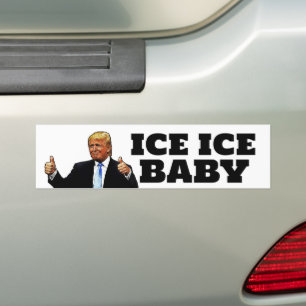TRUMP ICE ICE BABYBUMPER STICKER