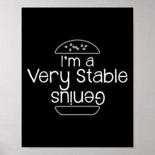 Trump I'm A Very Stable Genius And I Like Burgers  Poster