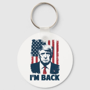 Trump I'm Ck President 47th Usa Flag 2024 Support  Key Ring