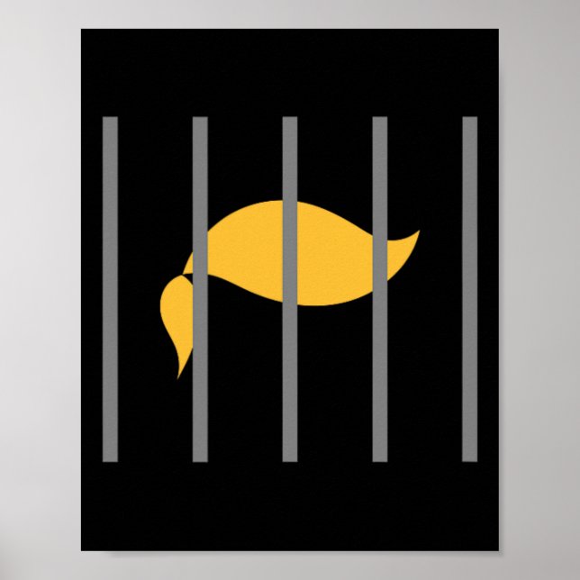 Trump Impeach Anti-trump Behind Bars  Poster (Front)