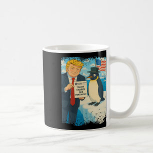 Trump Imposes Tariff Penguin Anime Politics Meme D Coffee Mug