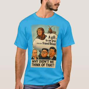 Trump in cockpit of aeroplane "gifted" to the US. T-Shirt