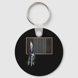 Trump In Dunce Hat i Will Not Collude' Funny Trump Key Ring