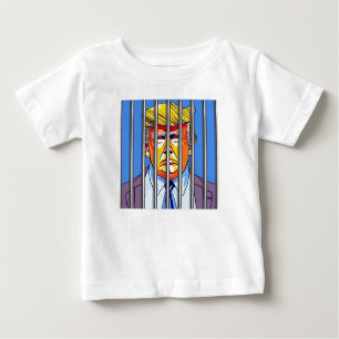 Trump in Jail  Baby Fine Jersey T-Shirt 