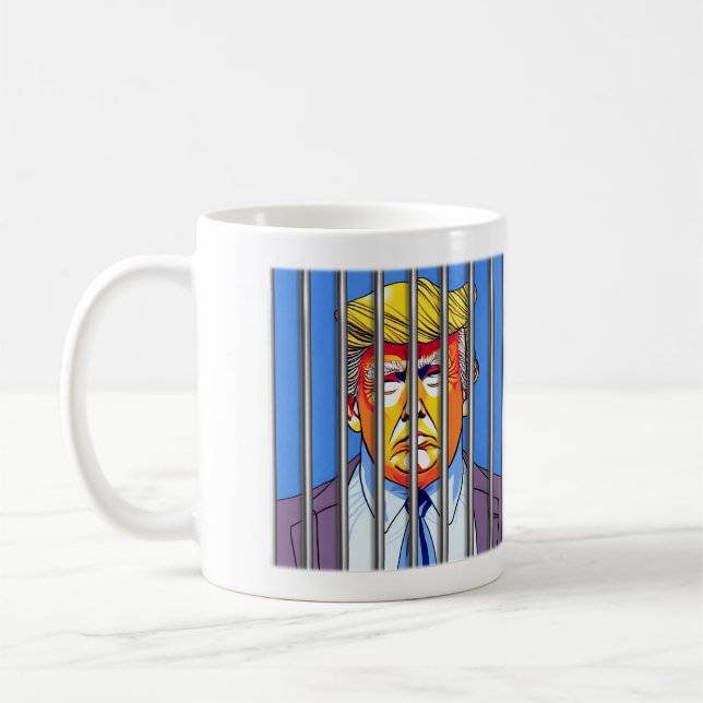 Trump in Jail  Classic Mug, 11 oz  Coffee Mug (Left)