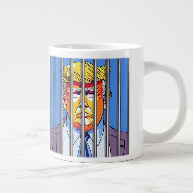Trump in Jail  Jumbo Mug  (Right)