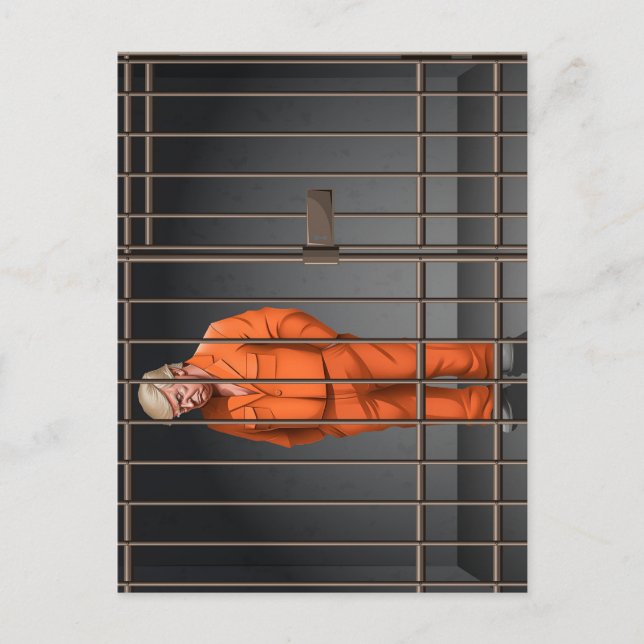 Trump in Jail Post Card (Front)