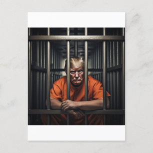 Trump in Jail Postcard