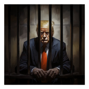 Trump in Jail.  Poster