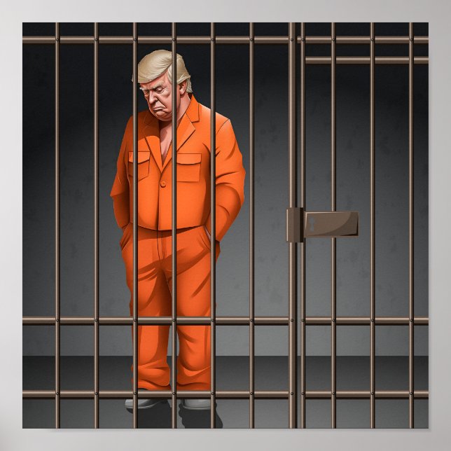 Trump in Jail Print, Value Poster Paper (Matte) 12 (Front)