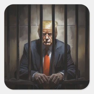 Trump in Jail.  Square Sticker