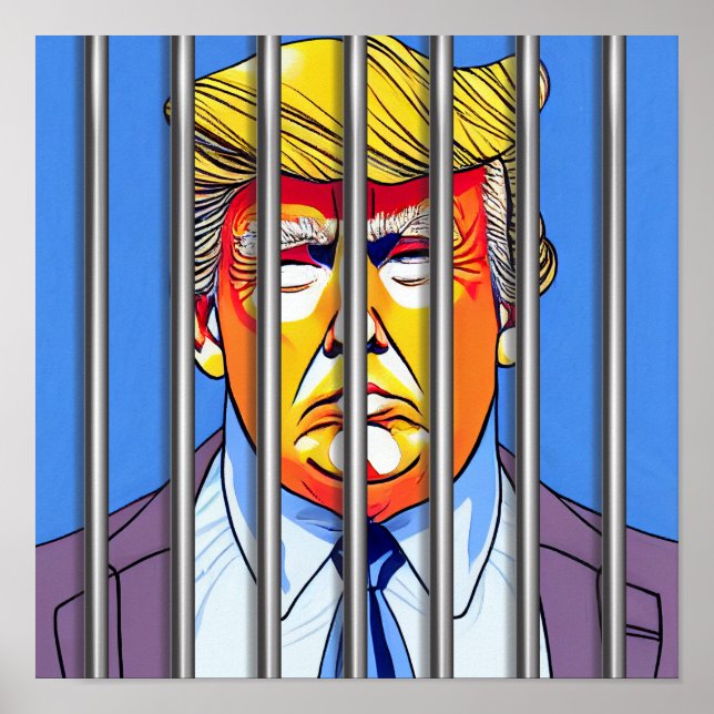 Trump in Jail Value Poster Paper (Matte) 12" Squar (Front)